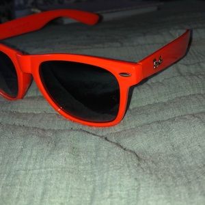 Orange Ray-Ban sun glasses